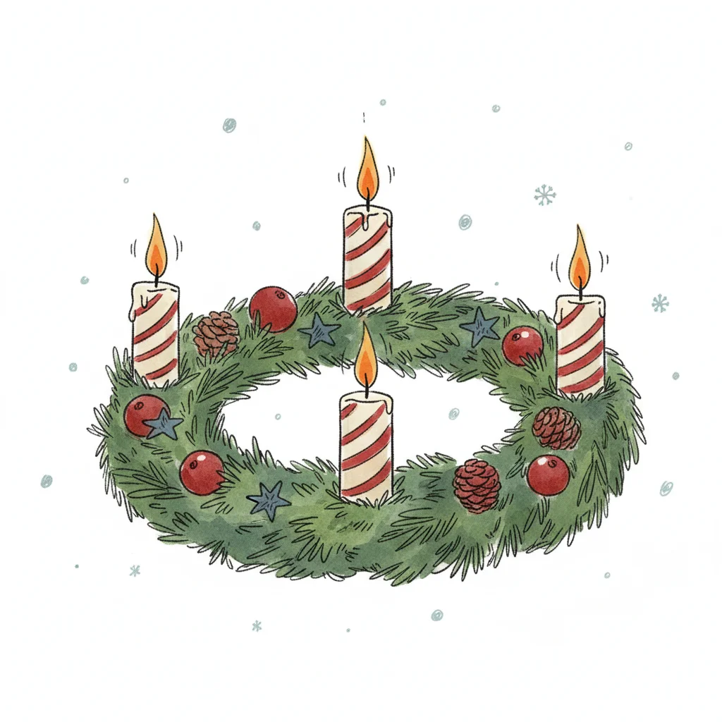 Bild zu Adventskranz