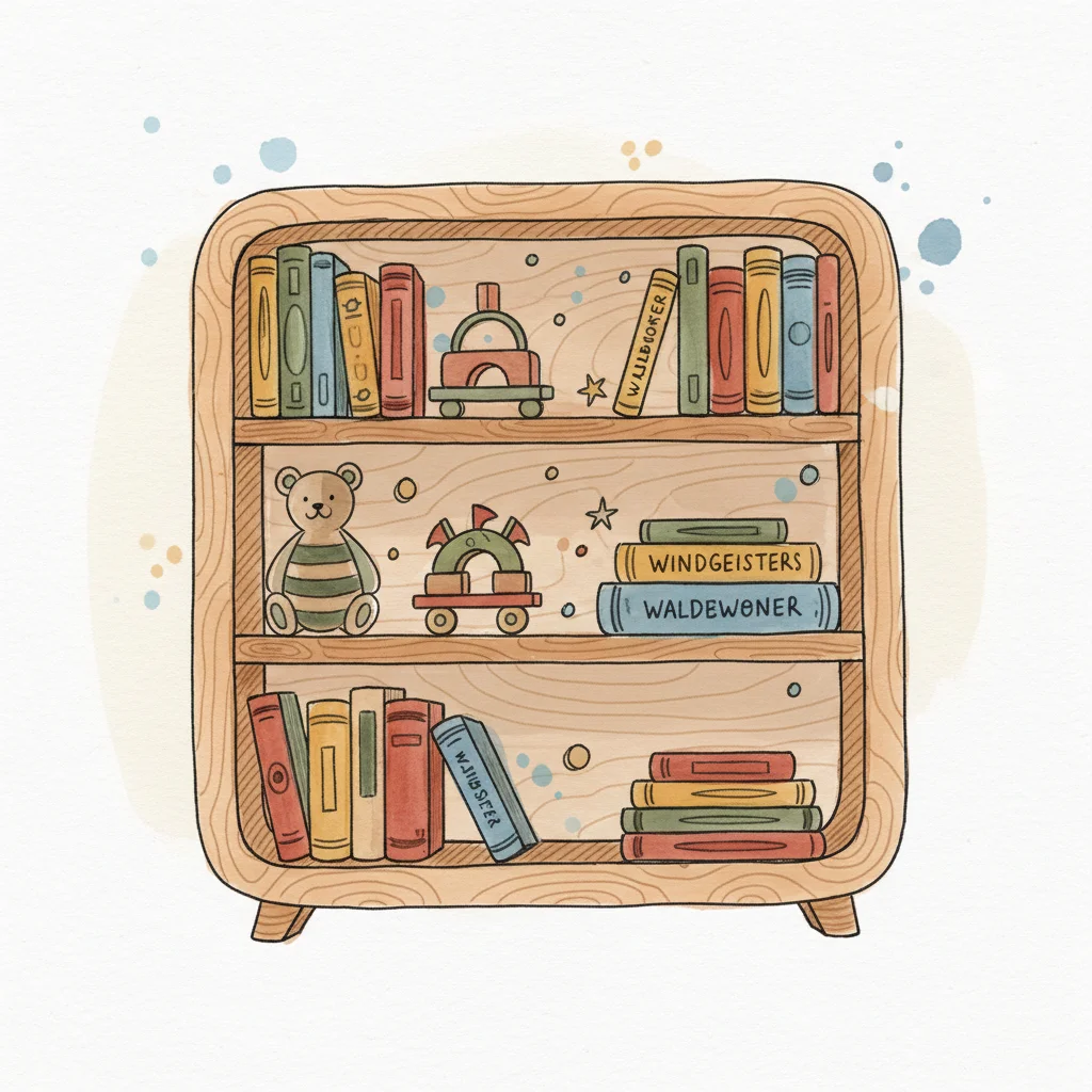 Bild zu Bücherregal