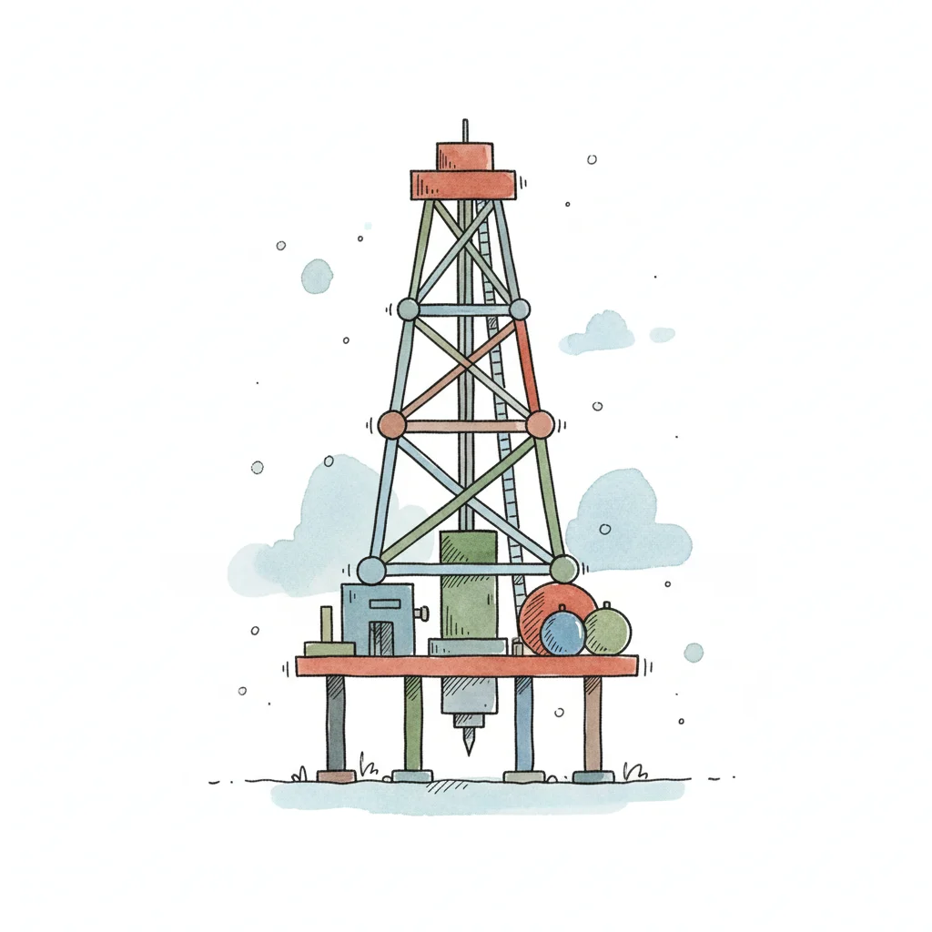 Bild zu Bohrturm