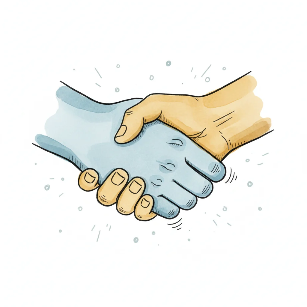Bild zu Handschlag