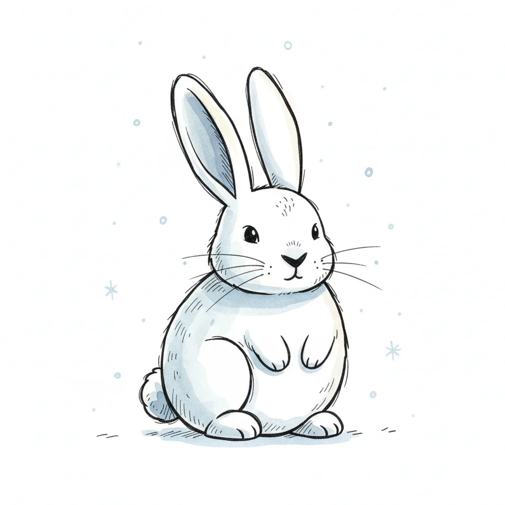 Bild zu Schneahase