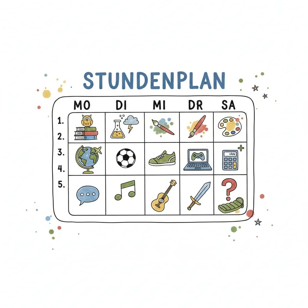 Bild zu Stundenplan