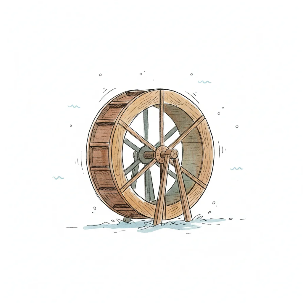 Bild zu Wasserrad